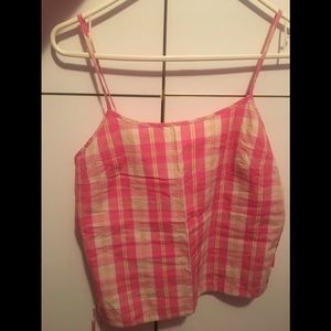 Calvin Klein pink and yellow top